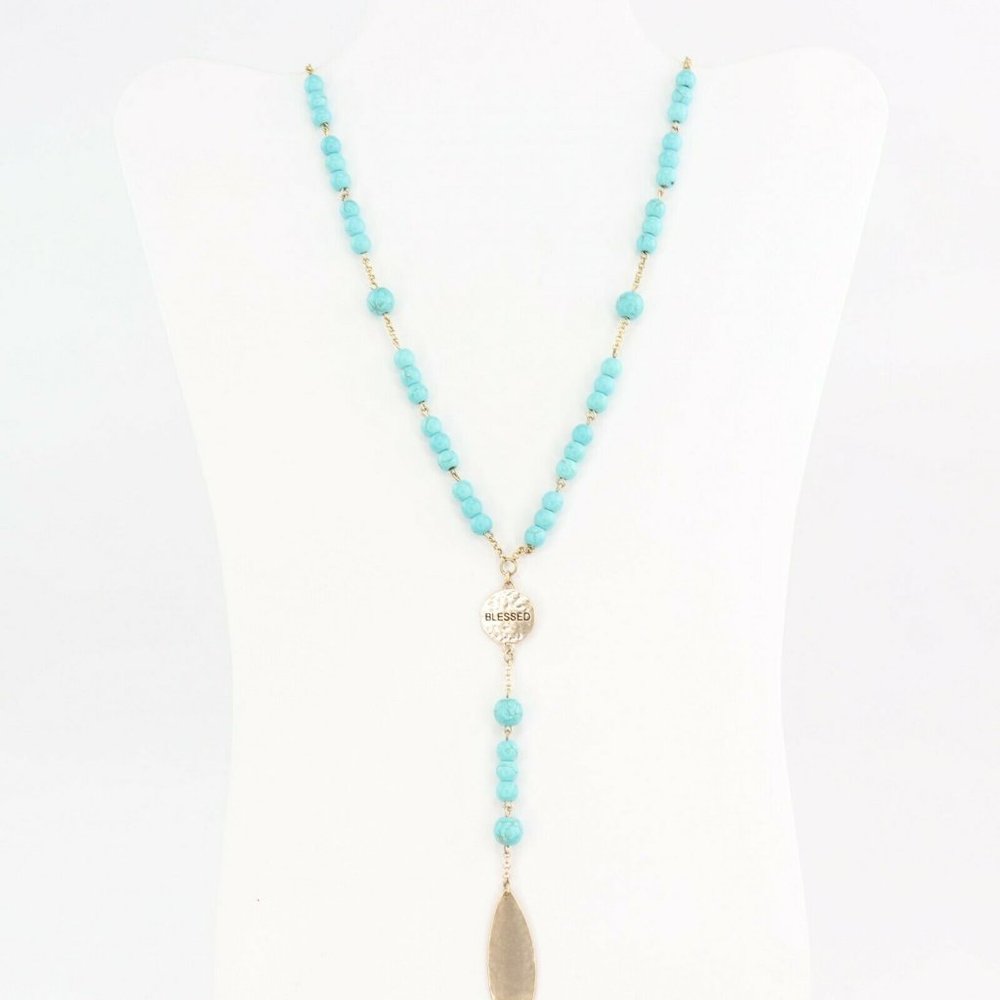 RACHEL Rachel Roy Gold-Tone "Blessed" Charm Beaded